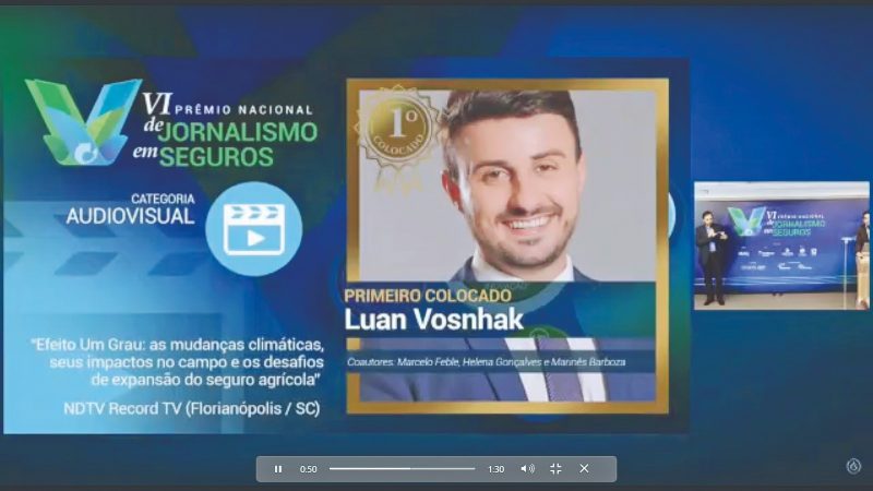 Luan Vosnhak, Marcelo Feble, Marines Barbosa e Helena Gon&ccedil;alves foram os vencedores – Foto: Reprodu&ccedil;&atilde;o/ND