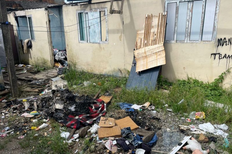 The place where the mother lived with four children - Photo: Civil Police/Disclosure/ND