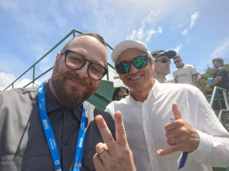 M&aacute;rcio Carlsson fez hist&oacute;ria nas quadras de t&ecirc;nis do Brasil representando Santa Catarina. – Foto: marcelo cabral