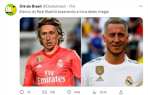 VP gênio, Real Madrid cansou de esperar os memes da queda do Flamengo no  Mundial de Clubes