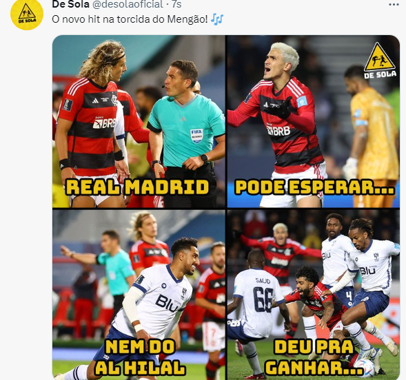 LIVE DOS JOGADORES DO FLAMENGO: REAL MADRID PODE ESPERAR, A TUA