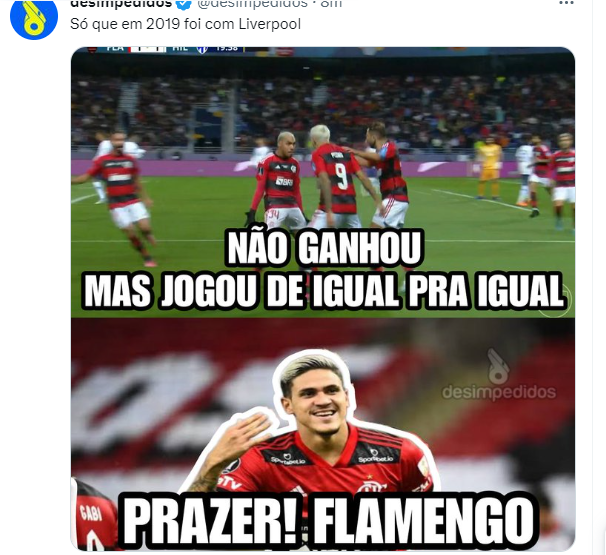 VP gênio, Real Madrid cansou de esperar os memes da queda do Flamengo no  Mundial de Clubes