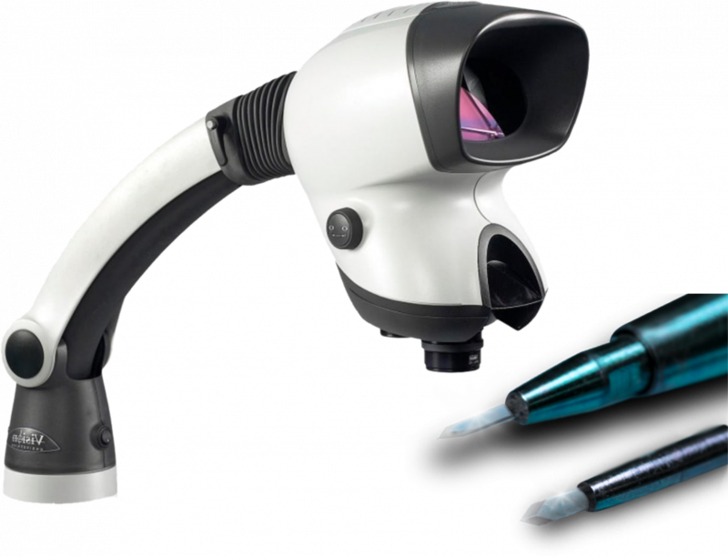 Microscópio 3D e lâmina Safira, equipamentos que garantem os bons resultados nos procedimentos &#8211; Foto: Divulgação/Capilar Brasil