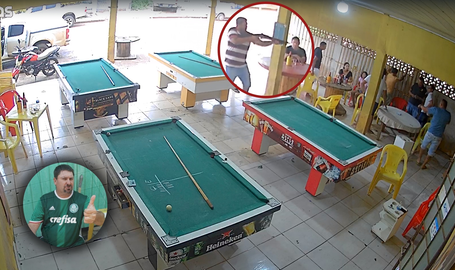 Dupla mata 7 pessoas em bar no Mato Grosso após jogo de sinuca