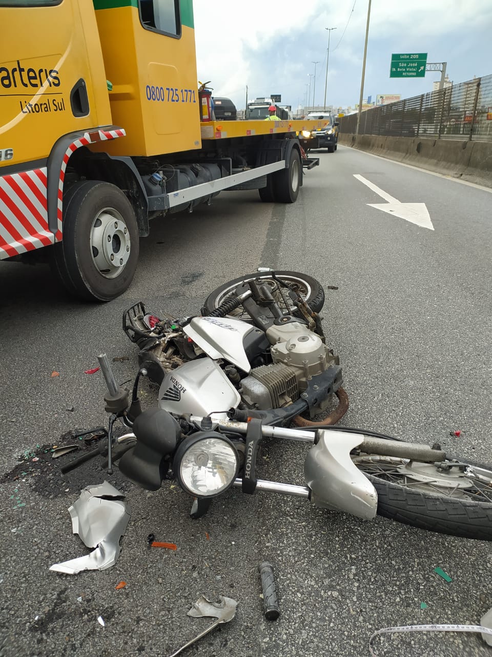 Mulher morre após queda de motocicleta na PR-482, em Cidade Gaúcha