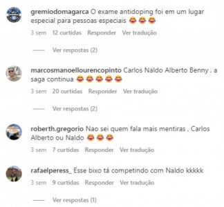 Internautas comparam Carlos Alberto a Naldo Benny – Foto: Reprodu&ccedil;&atilde;o