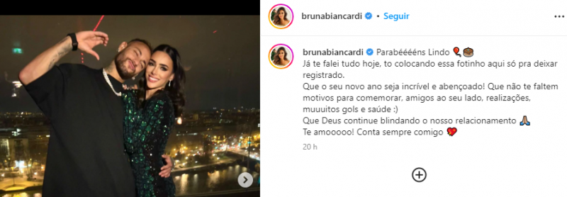 Bruna Biancardi se declara para Neymar – Foto: Instagram