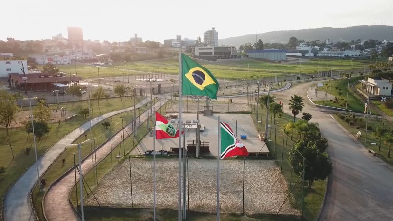 Parque das Nações em Criciúma, um dos pontos de vacinação contra a gripe