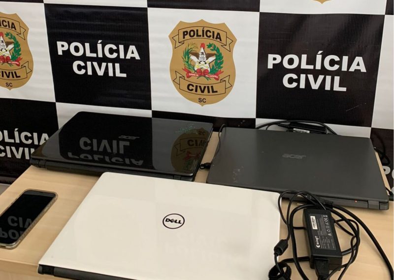 Pol&iacute;cia Civil investiga grupo denunciado por fraude em Blumenau – Foto: Pol&iacute;cia Civil / Reprodu&ccedil;&atilde;o ND