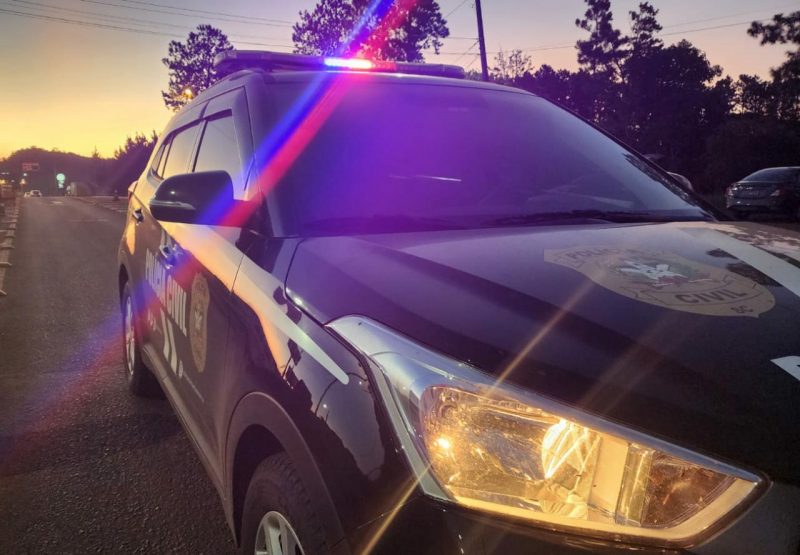 Os prost&iacute;bulos funcionavam ilegalmente &agrave;s margens da rodovia BR-282, em Bom Retiro, na Serra catarinense. – Foto: Pol&iacute;cia Civil/Divulga&ccedil;&atilde;o/ND