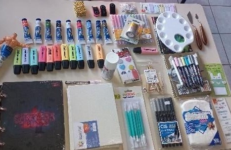 A adolescente &eacute; suspeita de furtar materiais escolares em Chapec&oacute;. &mdash; Foto: pol&iacute;cia