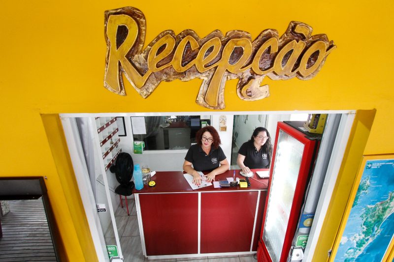 Pousada com 22 quartos em Canasvieiras chegou a ter 20 ocupados por argentinos – Foto: Leo Munhoz/ND