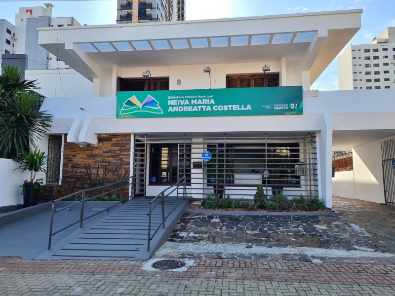 Biblioteca Neiva Maria Andreatta Costella.- Foto: Prefeitura de Chapec&oacute;/Divulga&ccedil;&atilde;o/ND