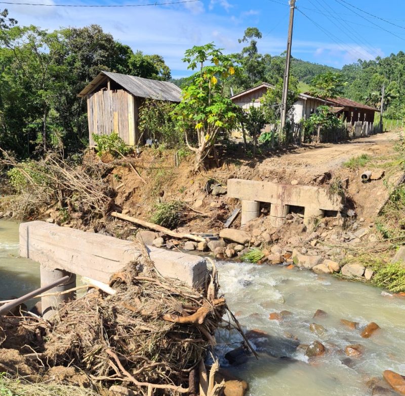 Defesa Civil de SC quer fundo de preven&ccedil;&atilde;o a desastres – Foto: Defesa Civil Presidente Nereu/Divulga&ccedil;&atilde;o/ND