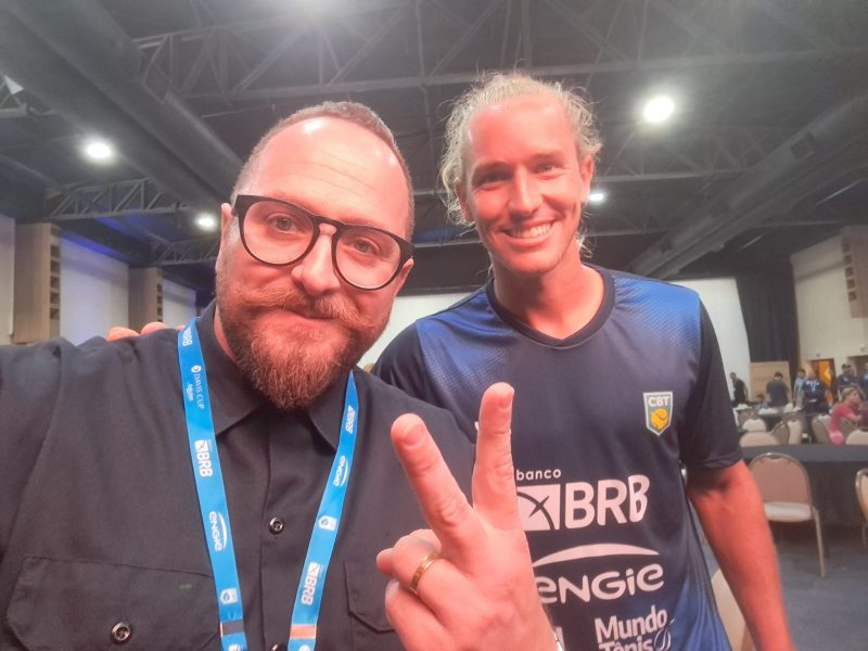 Campe&atilde;o do Australian Open nas duplas mistas ao lado de Luisa Stefani, Rafael Matos defendeu o Brasil na Copa Davis – Foto: marcelo cabral