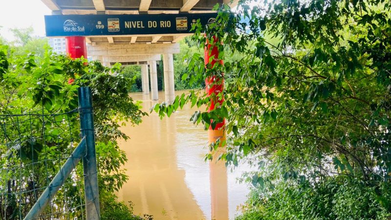 N&iacute;veis dos rios devem aumentar significativamente em SC, alerta Defesa Civil; confira regi&otilde;es – Foto: Reprodu&ccedil;&atilde;o/ND
