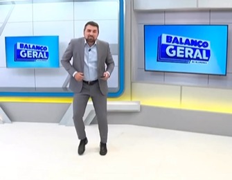 Ra&ccedil;a Negra posta v&iacute;deo de apresentador da NDTV de SC em momento curioso; assista – Foto: Reprodu&ccedil;&atilde;o/ND