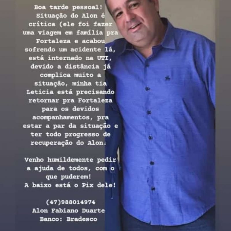 Alon sofreu um acidente e a família precisa de ajuda