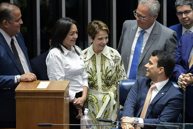 Tereza Cristina e Eliziane Gama foram escolhidas para representarem a bancada. &mdash; Foto: Pedro Fran&ccedil;a/Ag&ecirc;ncia Senado/ND