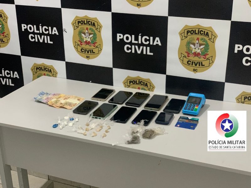 Seis suspeitos s&atilde;o presos por tr&aacute;fico de drogas em Timb&oacute; – Foto: Pol&iacute;cia Civil / Reprodu&ccedil;&atilde;o ND