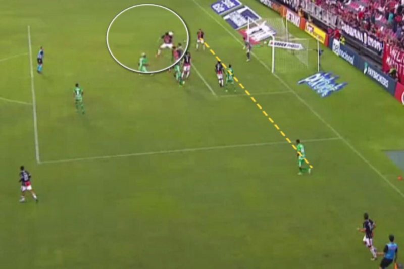 Gol do JEC foi anulado no segundo tempo – Foto: Nsports/Reprodu&ccedil;&atilde;o/ND