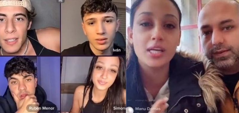 Marido agride mulher durante live