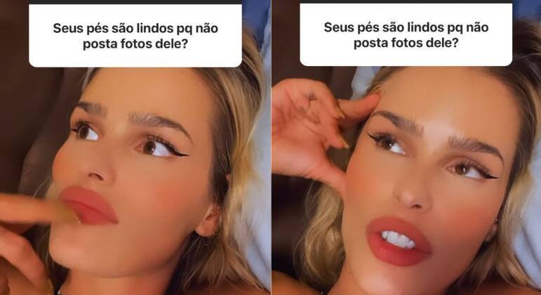 Yasmin Brunet brincou ap&oacute;s receber elogios dos p&eacute;s: ‘Cogitando vender fotos’ – Foto: Instagram/Internet/Reprodu&ccedil;&atilde;o/ND