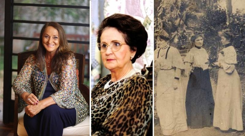 Johanna Hering, Adelina Hess de Souza e S&ocirc;nia Hess de Souza s&atilde;o mulheres importantes da hist&oacute;ria de Blumenau – Foto: Acervo Dudalina/Arquivo Hist&oacute;rico/Cia. Hering/ND