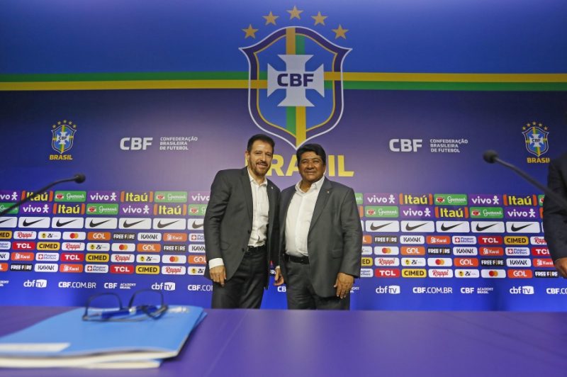 Ramon Menezes ( &agrave; dir.) e Ednaldo Rodrigues (&agrave; esq.) – Foto: Divulga&ccedil;&atilde;o/Rafael Ribeiro/CBF