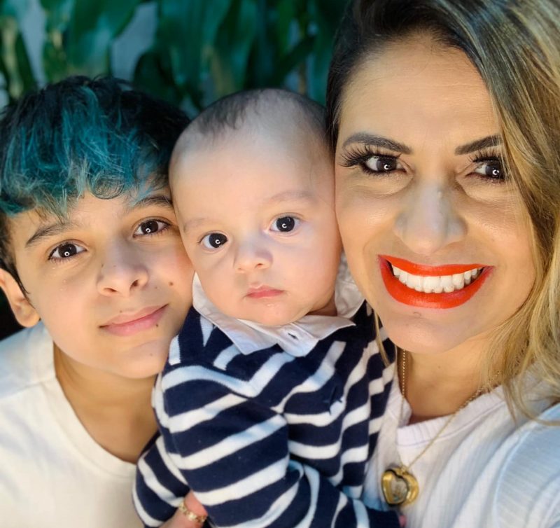 Andreza agora cuida de seus dois filhos sozinha, Israel e Samuel – Foto: Arquivo pessoal/ND