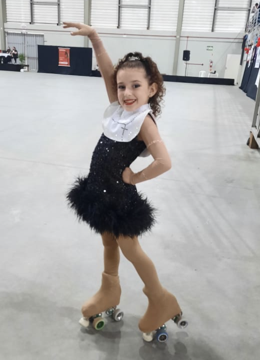 Sobre rodas: patinadora mirim de SC precisa de ajuda para chegar no Campeonato Sul-americano