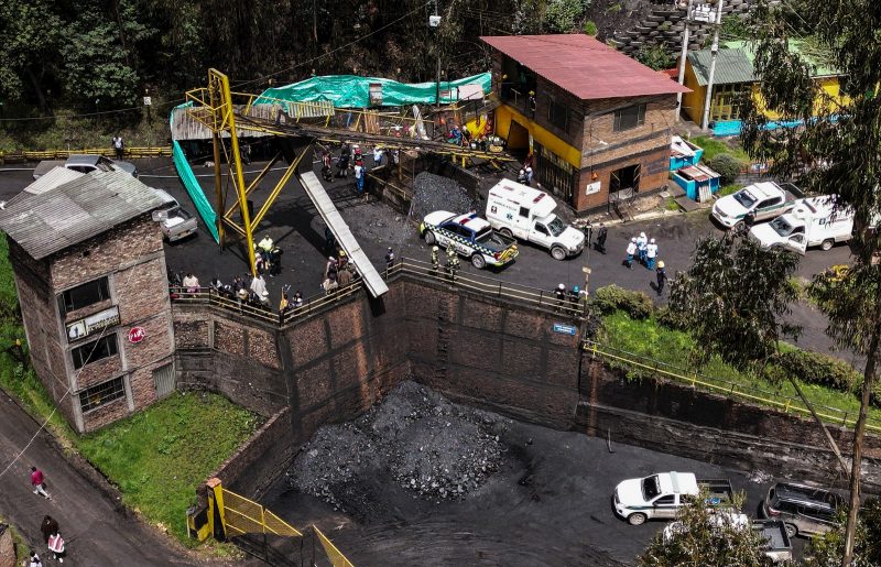 A coal mine accident in Colombia killed 21 people.  Photo: Daniel MUNOZ/AFP