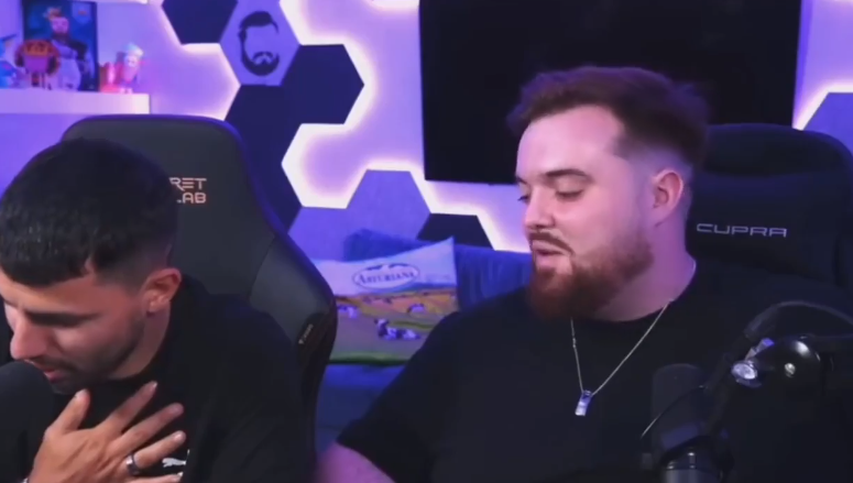 Ag&uuml;ero assustou seus f&atilde;s na live – Foto: Radio Huancavilca 830AM