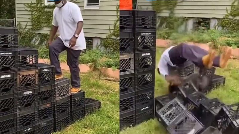 "Desafio da Caixa de Leite" pode causar lesões graves aos participantes 