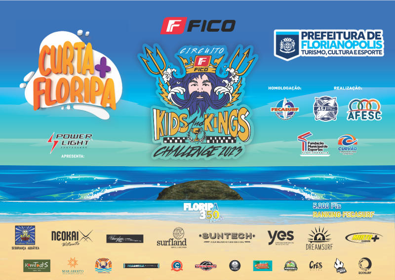 Circuito Kids and Kids de Surf vai come&ccedil;ar na Praia da Joaquina – Foto: divulga&ccedil;&atilde;o