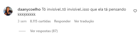 Dora ganhou a simpatia nos coment&aacute;rios – Foto: Reprodu&ccedil;&atilde;o/Internet