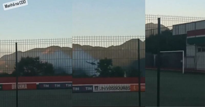 Jogador filma tiroteio ao lado do CT do clube