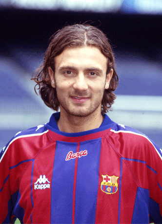 Christophe Dugarry vestiu a camisa do Barcelona quando jogador