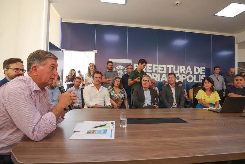 Coletiva de imprensa com an&uacute;ncios dos 350 anos da Capital – Foto: Sofial Leal/Divulga&ccedil;&atilde;o/PMF/ND