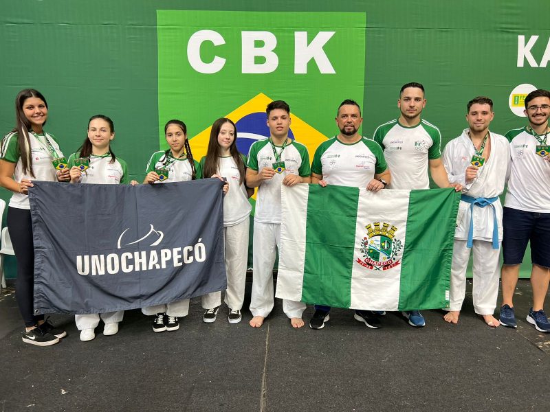 Equipe de Chapec&oacute;, em Joinville &mdash; Foto: Prefeitura de Chapec&oacute;/ND