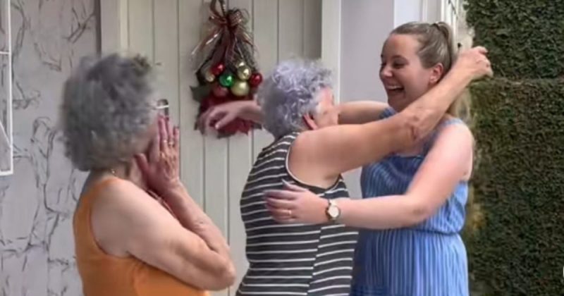 V&oacute; e Tita se emocionaram ao descobrir que ser&atilde;o bisav&oacute;s – Foto: Reprodu&ccedil;&atilde;o/Internet