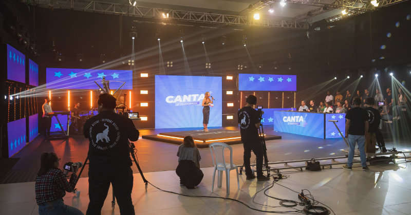 Confira os bastidores e os detalhes da nova estrutura do Canta+ – Foto: Jos&eacute; Somensi/Divulga&ccedil;&atilde;o/NDTV