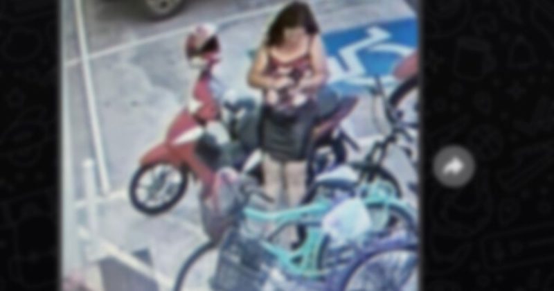 Mulher contou que ouviu “voz divina” que pedia para ela furtar moto – Foto: Pol&iacute;cia Militar/Reprodu&ccedil;&atilde;o