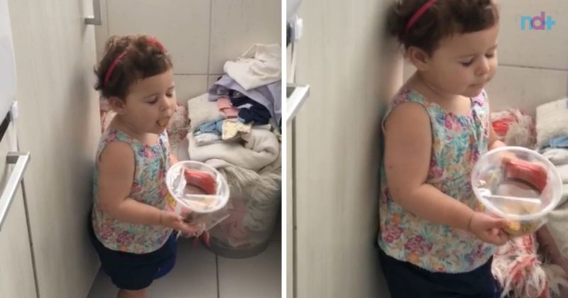 Dora at&eacute; tentou comer pa&ccedil;oca escondida, mas truque saiu pela culatra – Foto: Reprodu&ccedil;&atilde;o/Internet