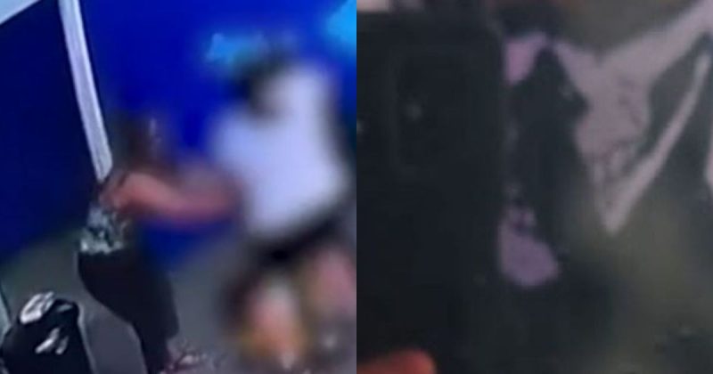 Professora tentou conter o aluno – Foto: Reprodu&ccedil;&atilde;o/Record TV/ND