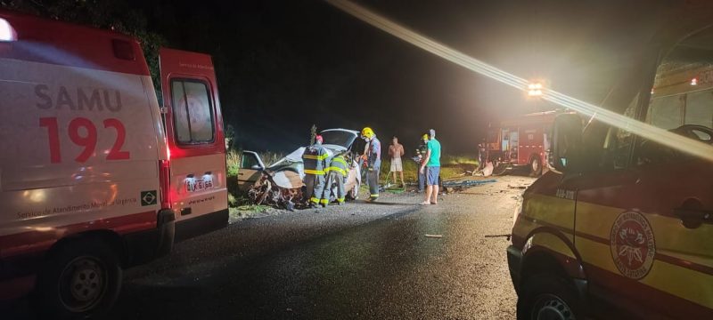 Duas das v&iacute;timas precisaram ser encaminhadas para o hospital, elas estavam em estado grave. &mdash; Foto: Corpo de Bombeiros/Reprodu&ccedil;&atilde;o/ND