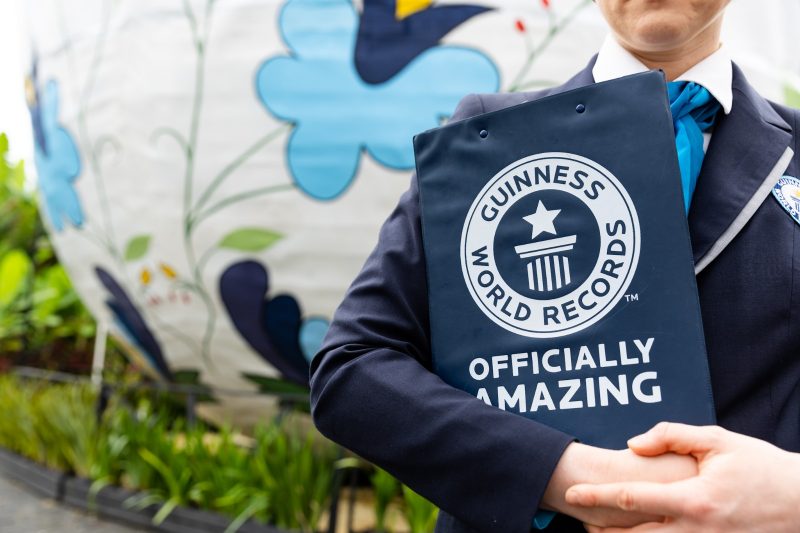 O ovo de P&aacute;scoa, na Osterfest em Pomerode, &eacute; o maior do mundo e tem registro no Guinnes Book – Foto: Daniel Zimmermann/Osterfest/Divulga&ccedil;&atilde;o