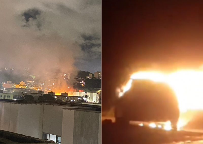 'Bombeiros de maratona': apartamento e 2 carros pegam fogo na Grande Florianópolis