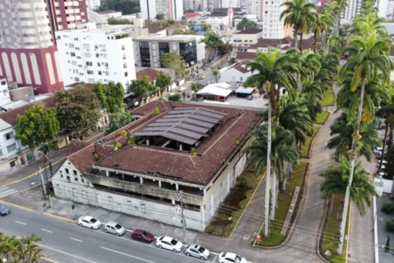 prédio, ruínas, rua das palmeiras
