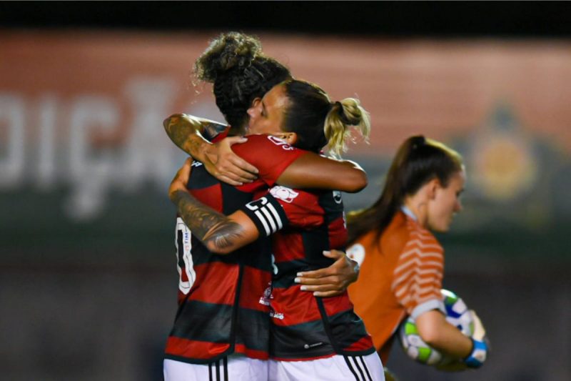 Flamengo venceu o Ava&iacute;/Kindermann, que ainda n&atilde;o conseguiu pontuar no Brasileir&atilde;o Feminino – Foto: Paula Reis/CRF/Divulga&ccedil;&atilde;o/ND